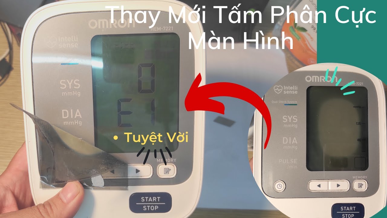Заменён поляризатор на тонометре Omron HEM-7221, экран испачкан | Отзывы ANA