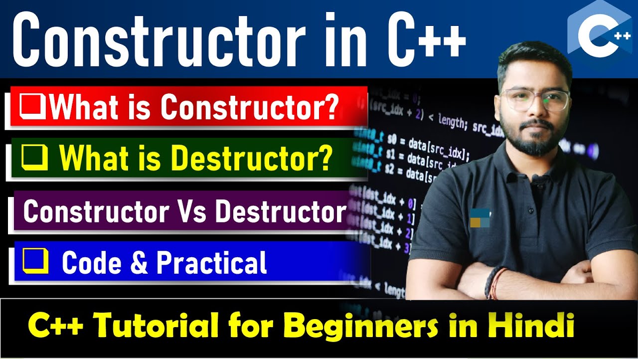 constructor and destructor in c++ | constructor vs destructor | C++ Free Course