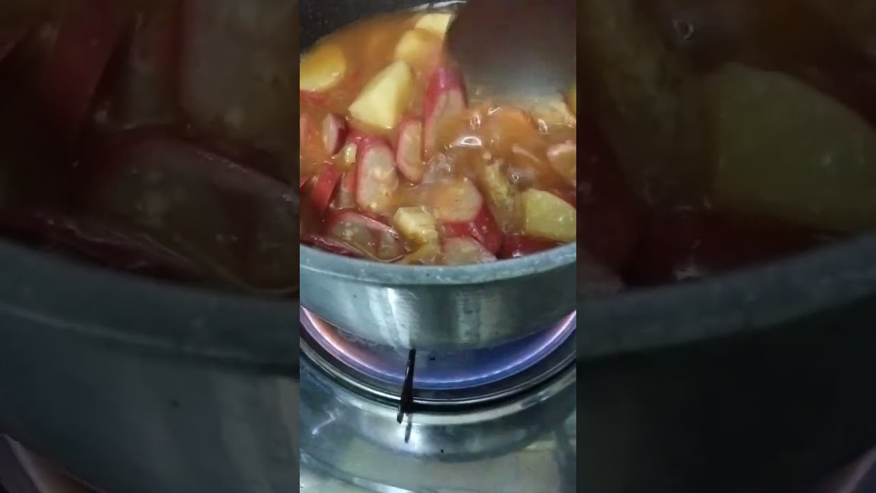 Cooking Pork Afritada 