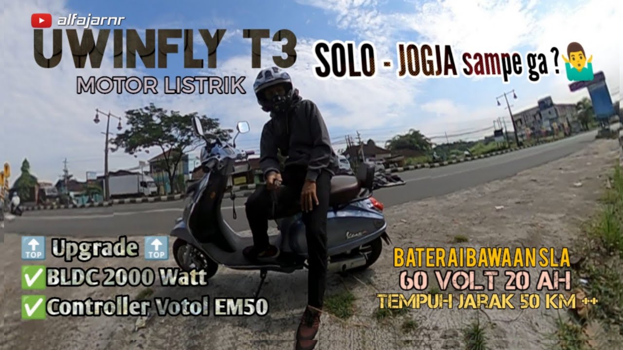 TES JARAK TEMPUH SOLO - JOGJA SAMPE❓UWINFLY T3