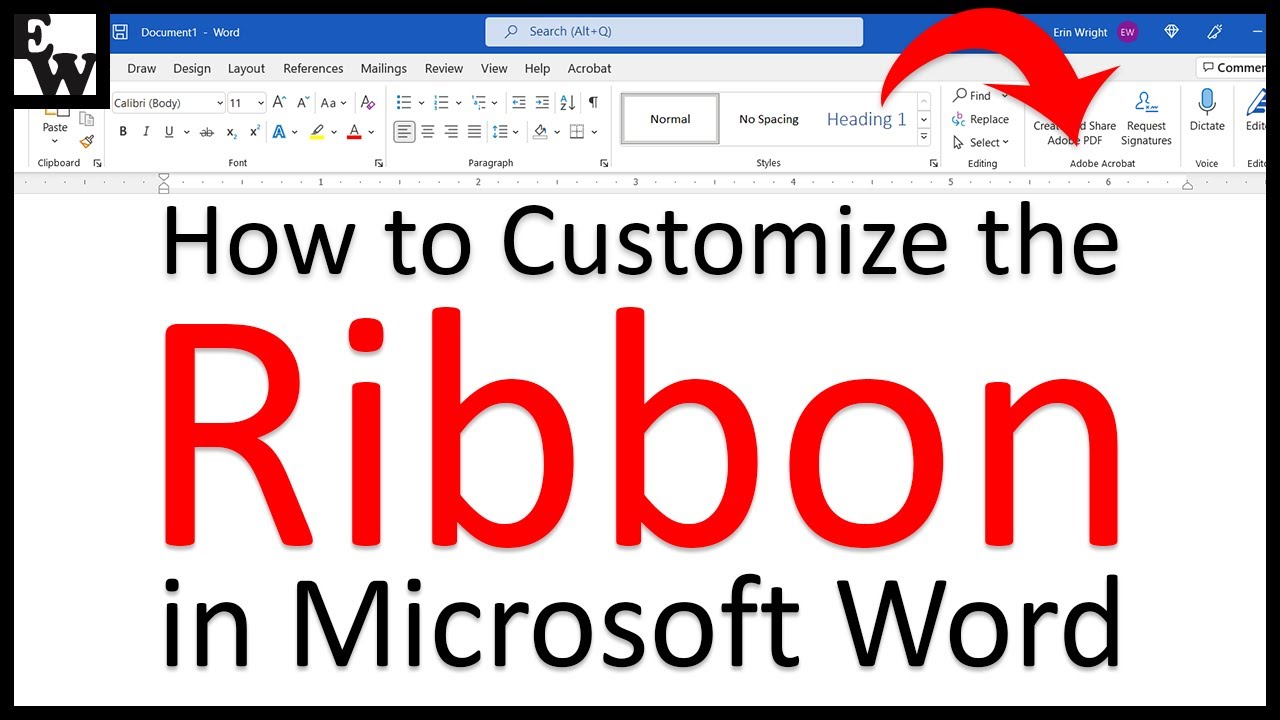 Как настроить ленту в Microsoft Word