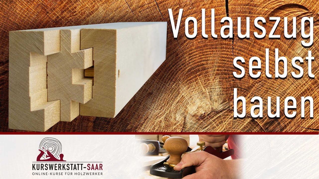 Vollauszug aus Holz mit Stoppfunktion - Einfach selbst bauen