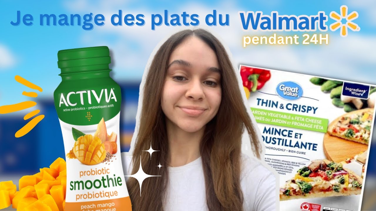 JE MANGE DES PLATS DU WALMART PENDANT 24H✨