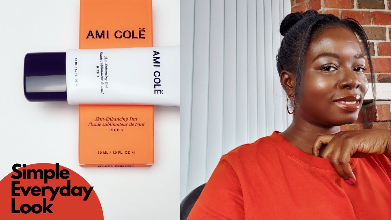 Easy everyday makeup: using Ami Cole Skin tint in Rich 2. I Kemsparkle