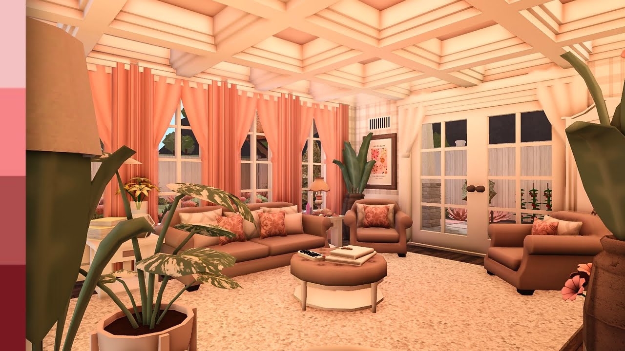 Bloxburg: Coquette Aesthetic Blush House SpeedBuild Part 2 | Roblox Bloxburg | 322k
