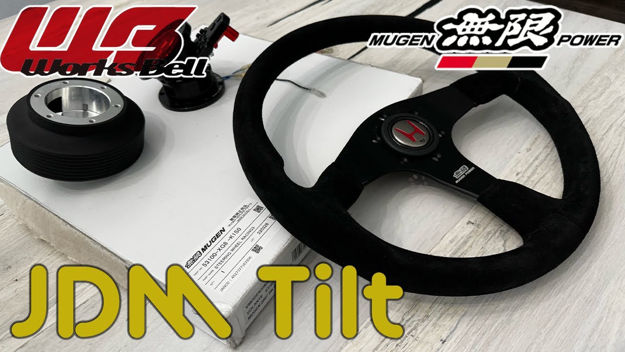 WORKS BELL SHORT BOSS HUB /TILT HUB MUGEN STEERING WHEEL FULL INSTALLATION UNBOXING!!!!!