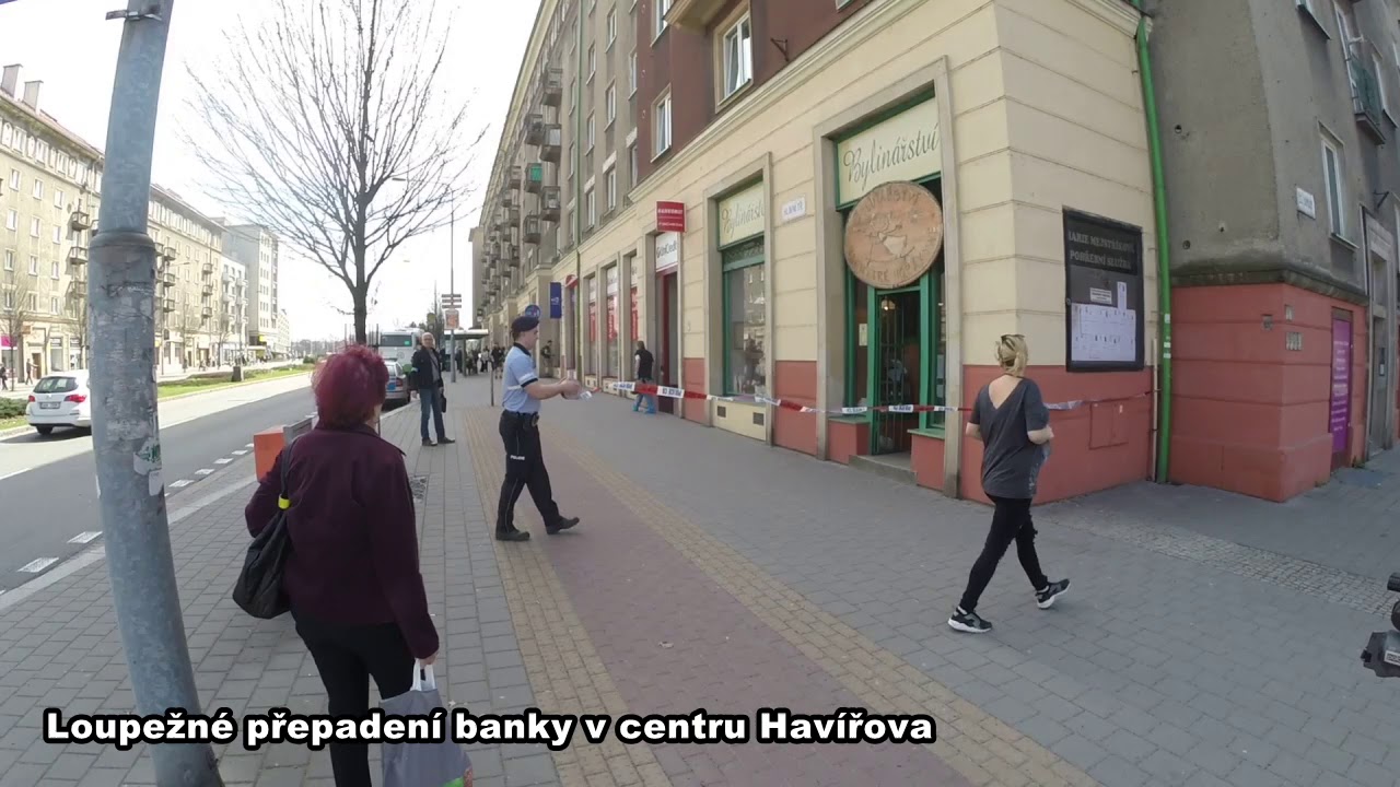 Havířov: Loupežné přepadení banky v centru města