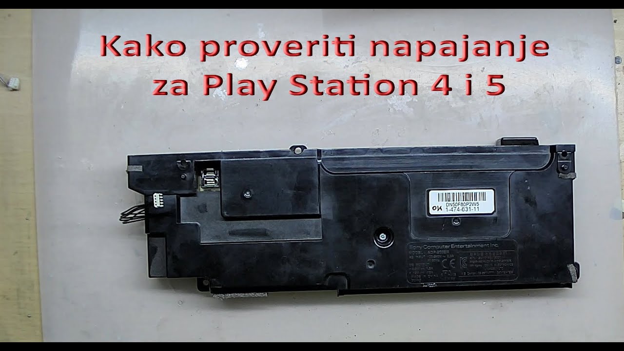 Provera ispravnosti napajanja za Sony PlayStation