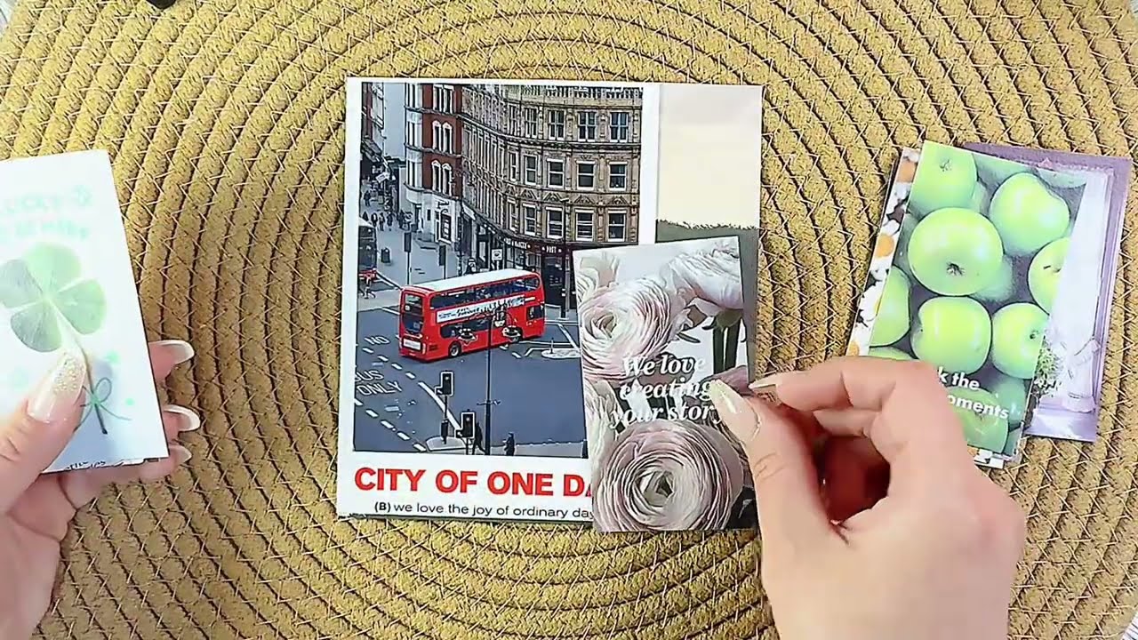 ASMR  · 다이소 6공 노트 초간단 표꾸 ✦ 런던 시티 감성 빈티지 콜라주 | Vintage City Journal