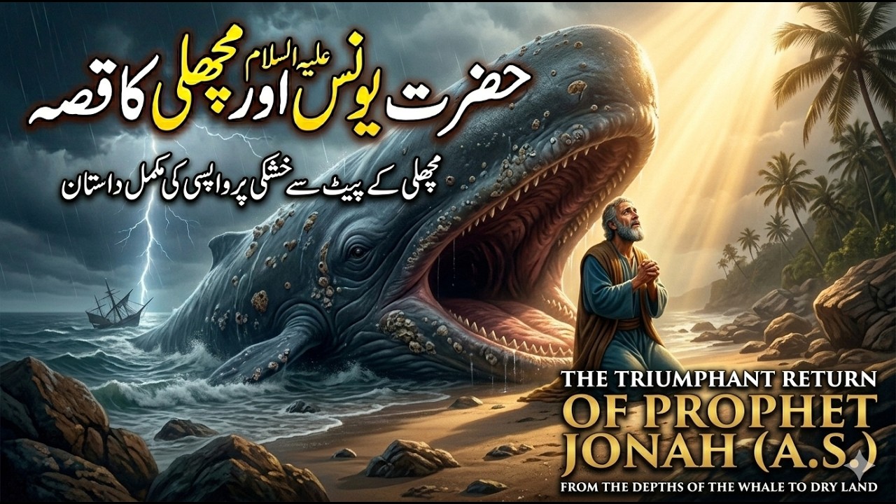 مچھلی کے پیٹ میں — تین اندھیروں سے عرشِ الٰہی تک پہنچنے والی دعا | حضرت یونس علیہ السلام