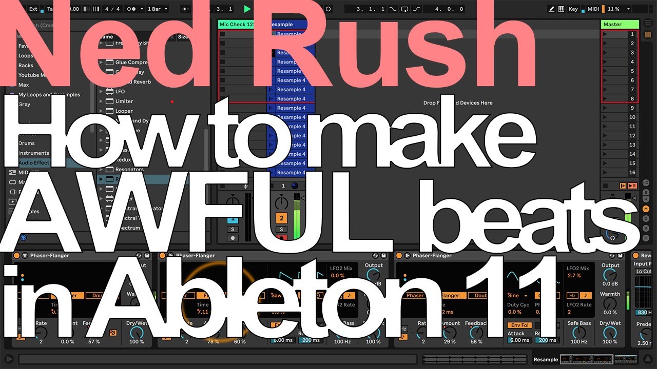 Как делать УЖАСНЫЕ биты в Ableton Live 11 = Нед Раш
