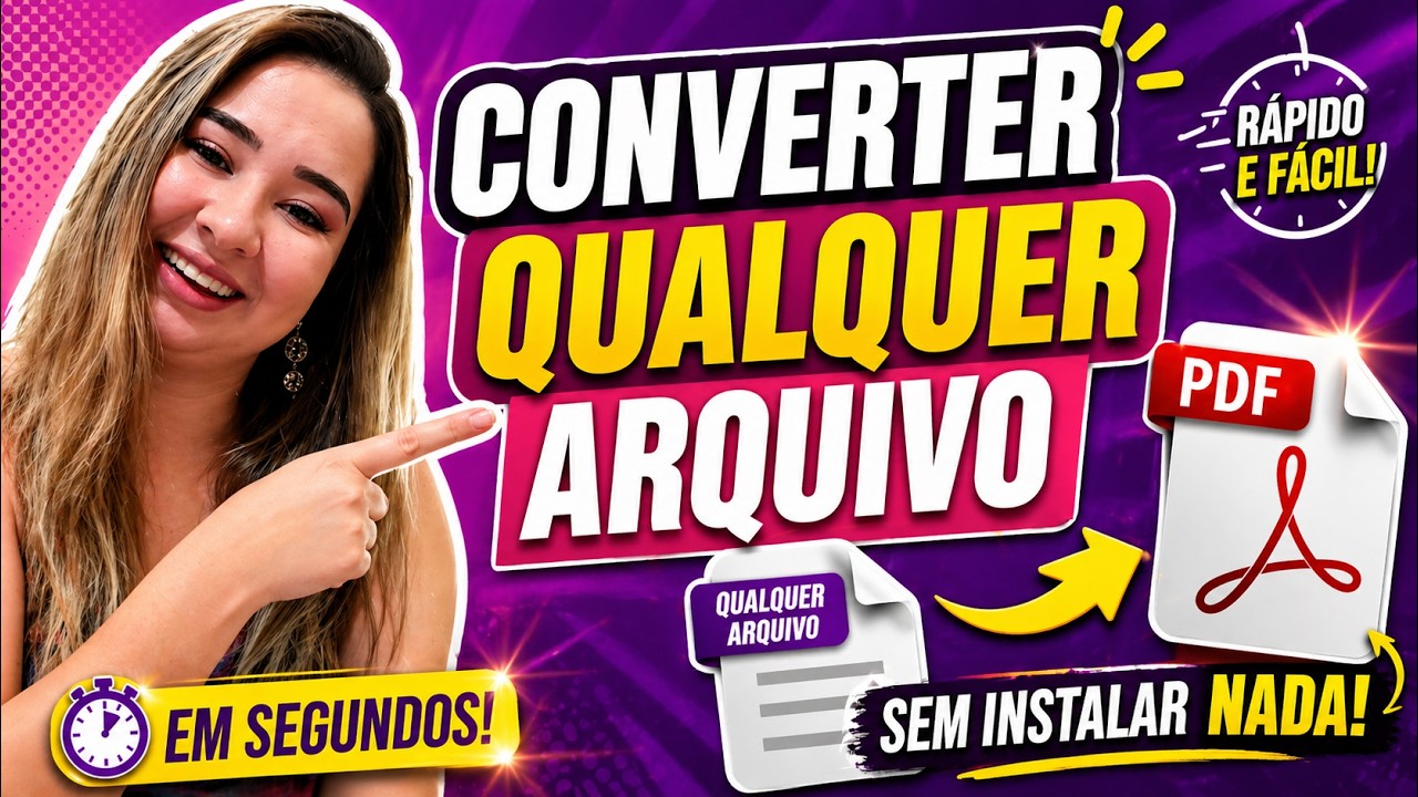 Aprenda a Converter QUALQUER ARQUIVO para PDF (R&Aacute;PIDO E F&Aacute;CIL)