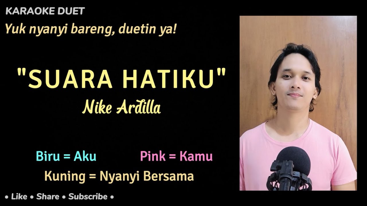 Suara Hatiku (Karaoke Duet) | Nike Ardilla (Versi Duet)