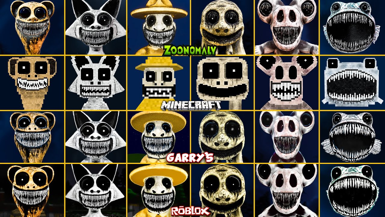Zoonomaly EVOLUTION of ALL JUMPSCARES in All Games (Minecraft, Roblox, Garry's Mod) #3