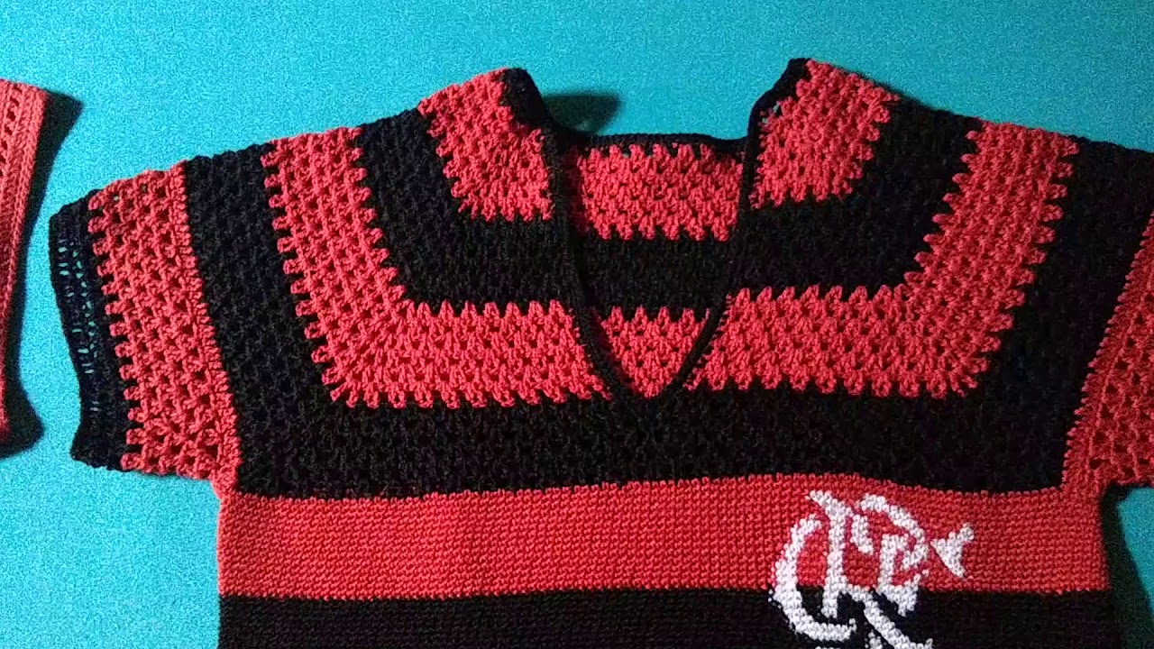 Camisetas do Flamengo em Crochê! 🥰😍