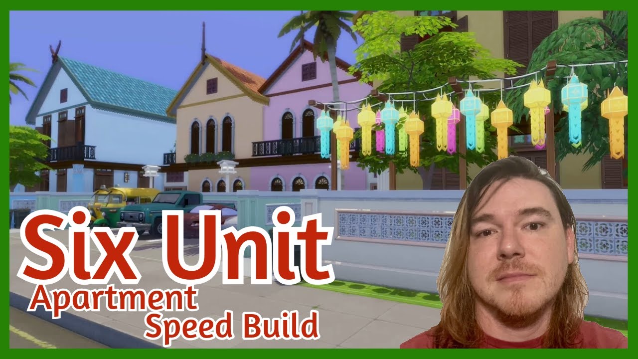 Six Unit Apartment Building - The Sims 4: For Rent