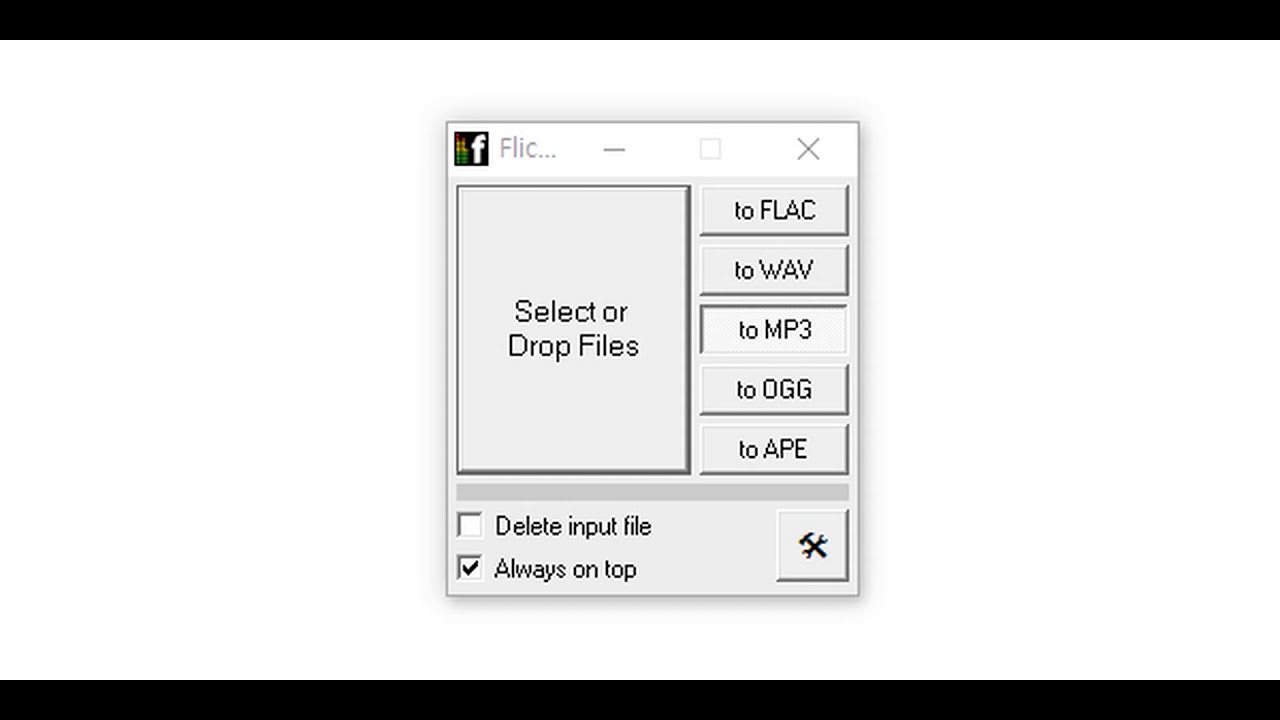 flicflac flac 파일 mp3파일로 변환하기