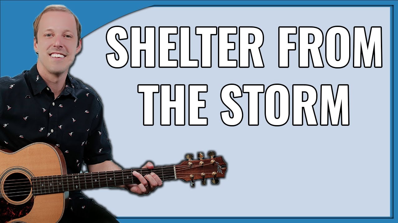 Урок игры на гитаре Shelter From The Storm (Боб Дилан, открытый строй E)