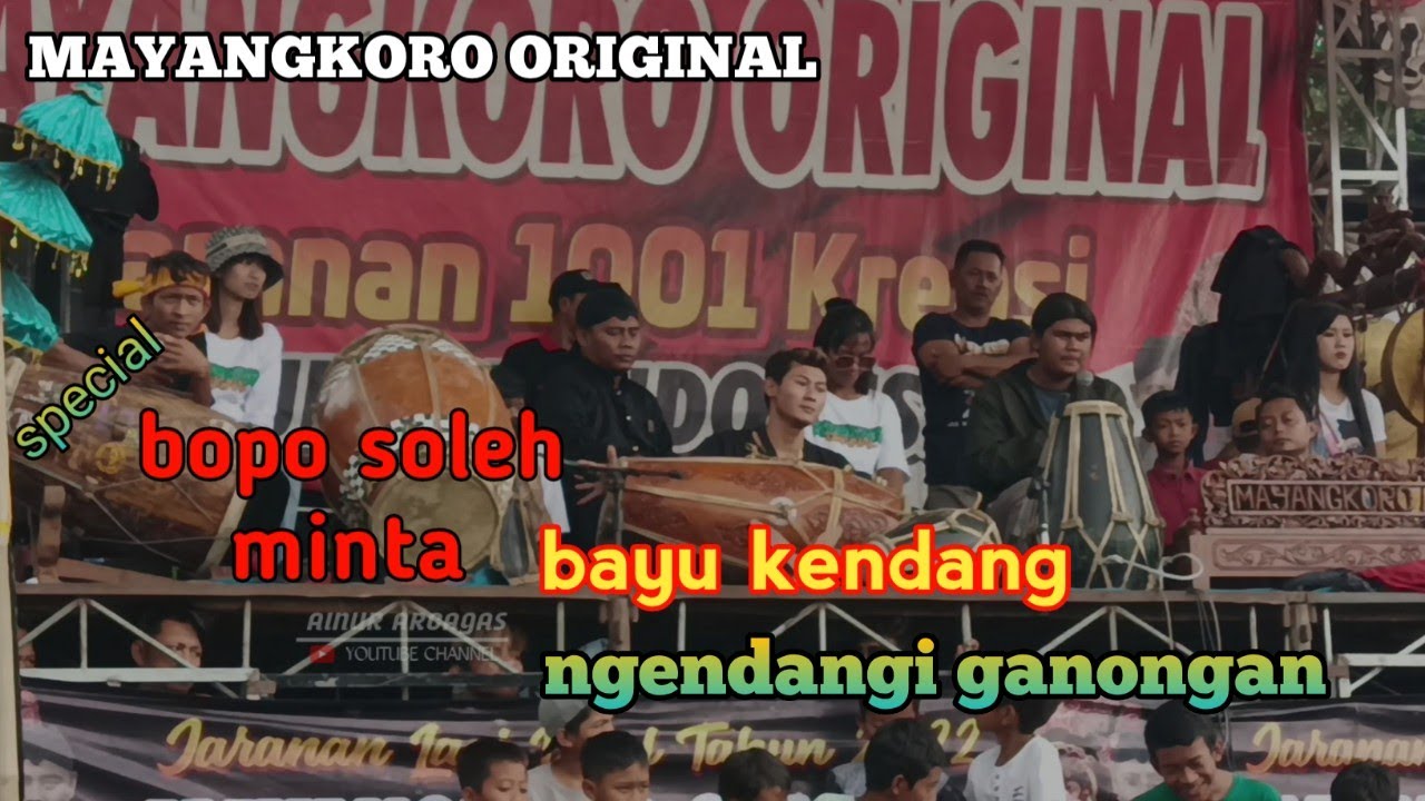 Bayu kendang ponorogo ngendangi jaranan Mayangkoro Original live sidorejo medowo kandangan