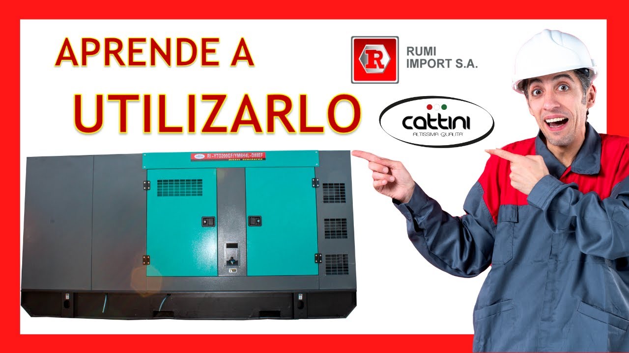 Como FUNCIONA un GENERADOR ELECTRICO DIESEL CATTINI 200KV👷🔧 | GUÍA COMPLETA