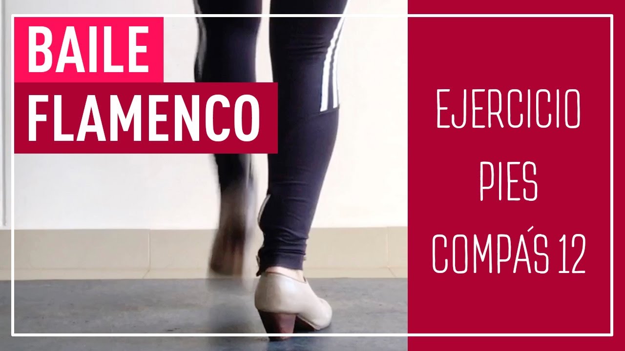 👠 Ejercicio de pies en compás de 12 tiempos 🎵- Nivel Medio-Alto