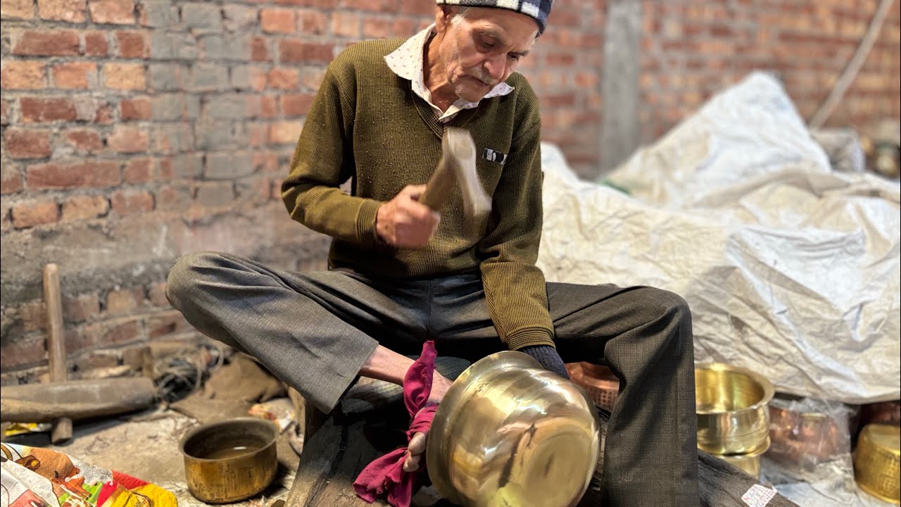 How to make a brass handmade madrasi handi (full making process)