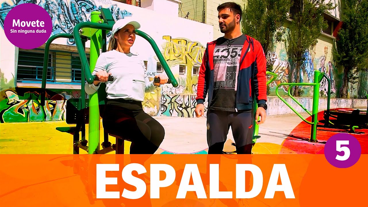 TRABAJAR LA ESPALDA en gimnasios al aire libre o aparatos en el parque