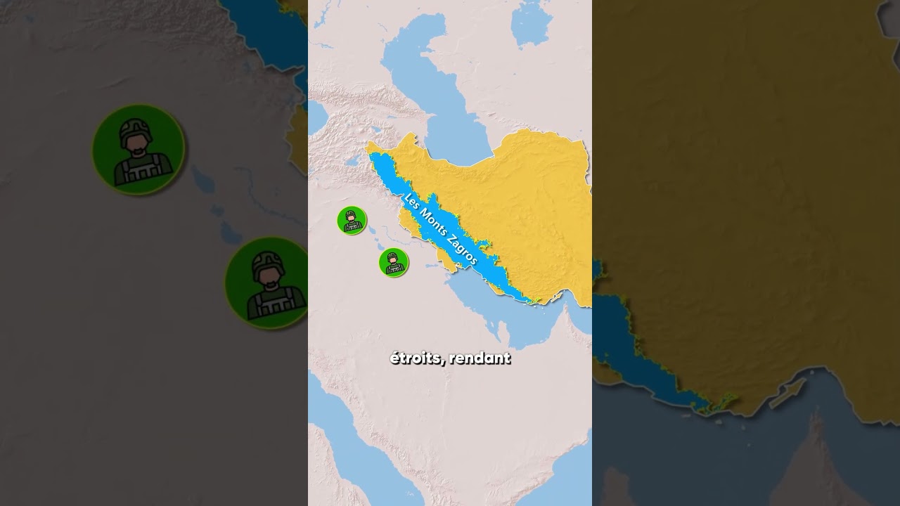 Pourquoi envahir l&rsquo;Iran par voie terrestre est-il presque impossible ?  #geographie  #histoire  #map