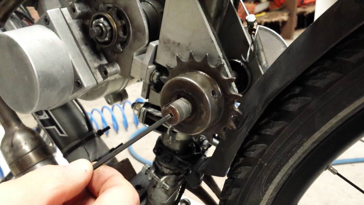 SickBikeParts 17T jackshaft sprocket removal