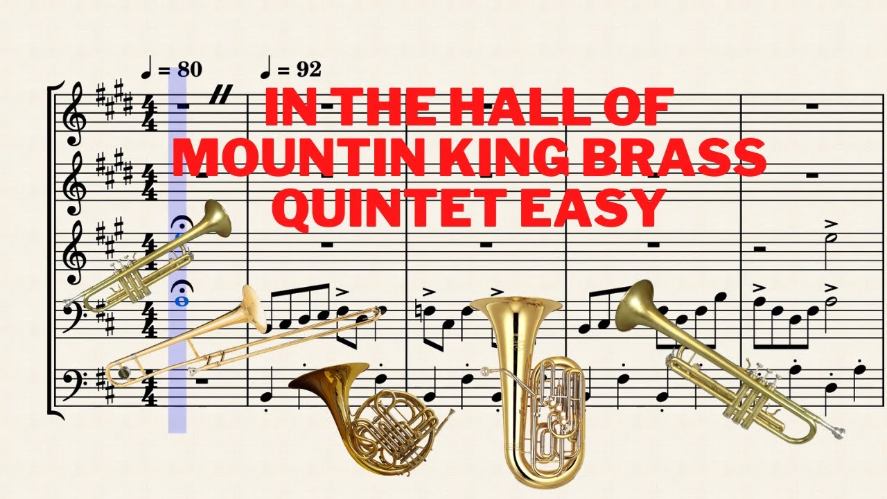 IN THE HALL OF MOUNTIN KING BRASS QUINTET EASY