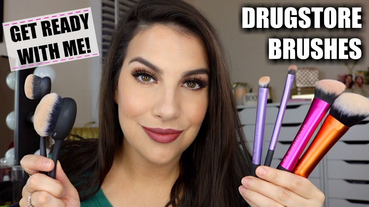 GET READY WITH ME! New Real Techniques Brushes