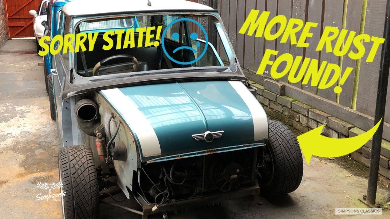 Classic Mini Cooper Sportspack MPI - Flitch Panel Removal & More RUST Found!