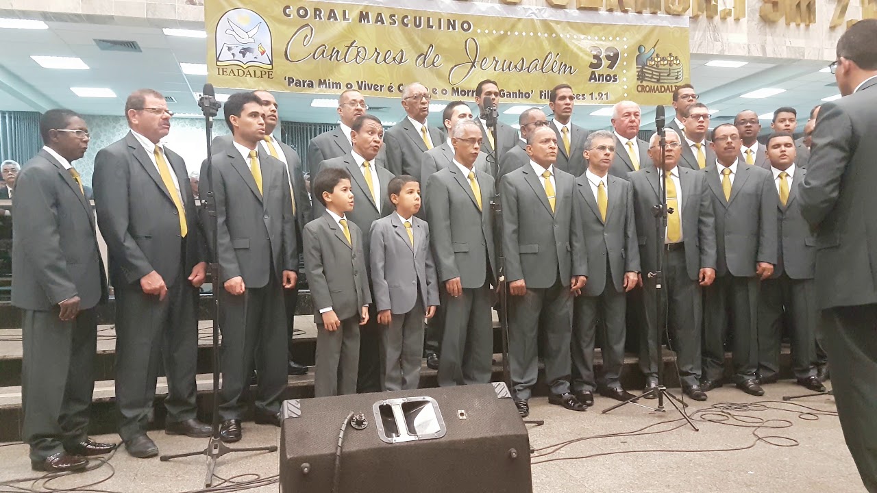 Prefiro Ficar com Jesus - Coral Masculino Cantores de Jerusalém 39 anos 01/10/17