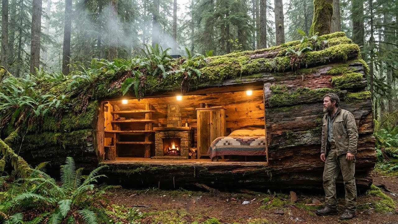 Building a mud forest home in the forest (ASMR) - This man built it for his brother