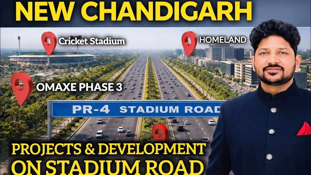 Why PR-4 Stadium Road is the Future of New Chandigarh | Projects & Investment Scope#newchandigarh 