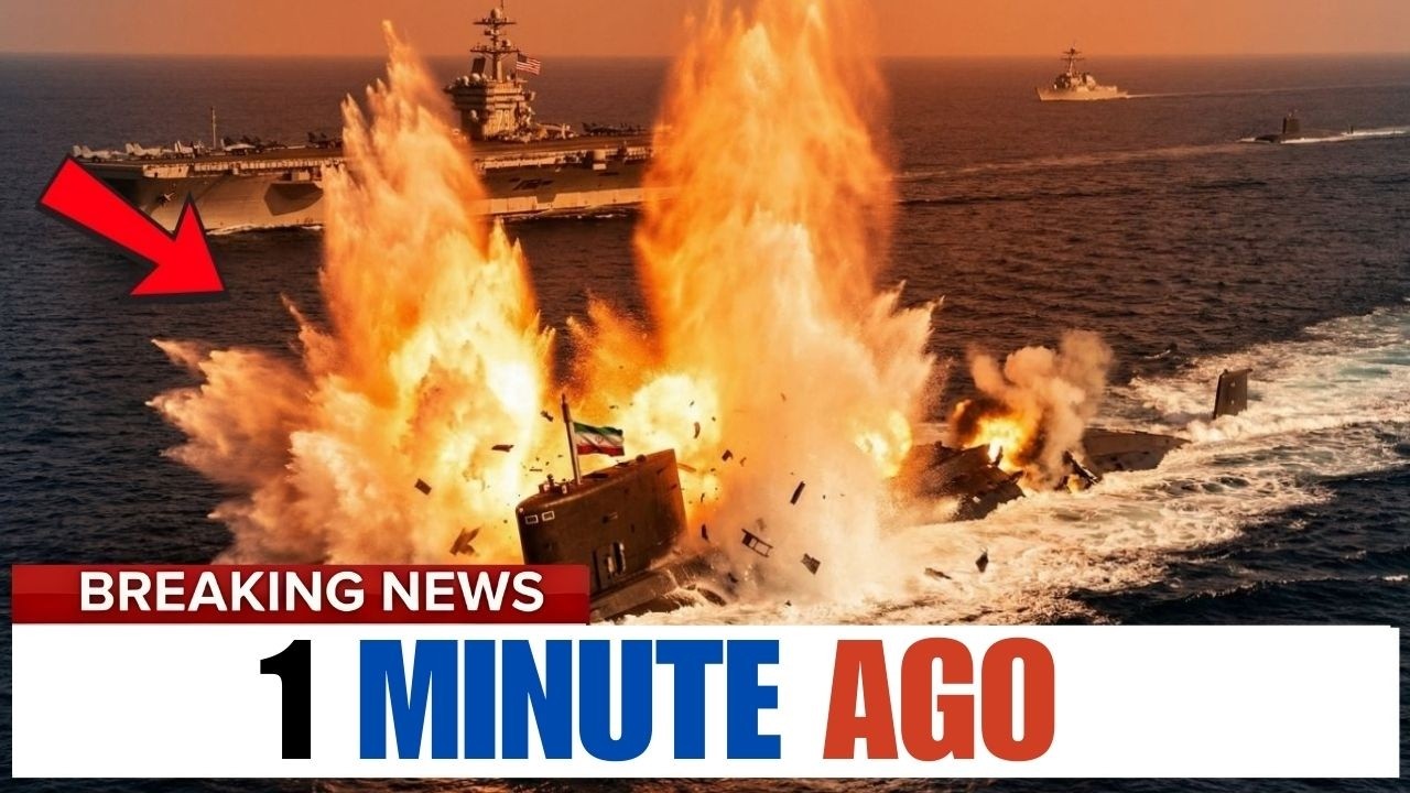 Iranian Submarine LAUNCHES Torpedo Toward U.S. Aircraft Carrier — Navy Responds with NO MERCY