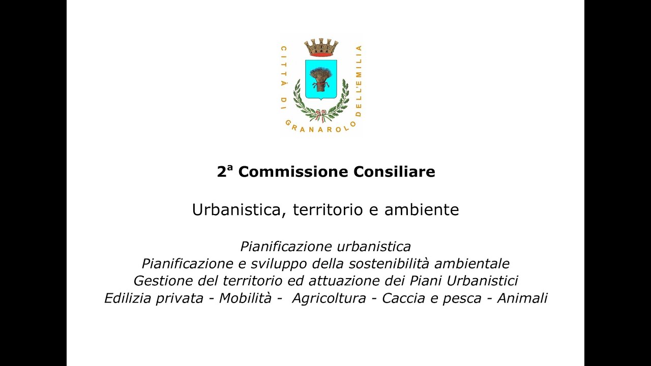 II^ Commissione Consiliare del 22-01-2026