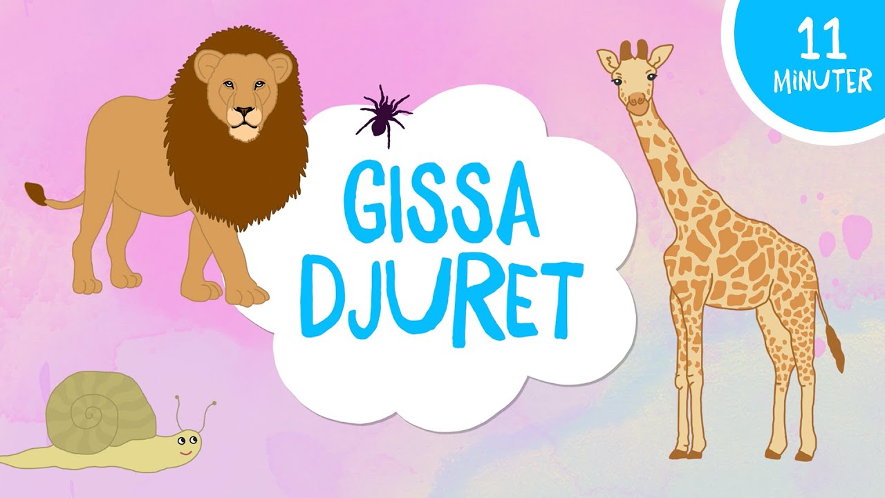 11 minuter av Gissa djuret | Julias djur