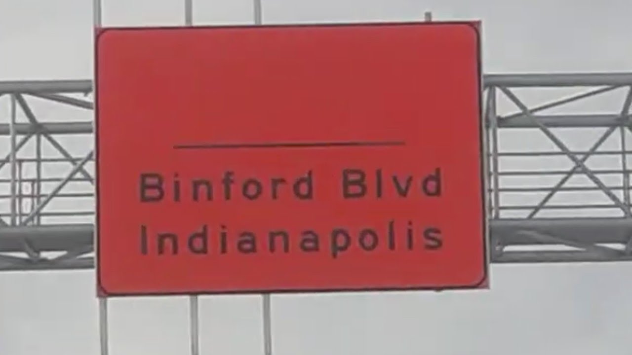 I-69 South to Binford Blvd from Campus Pkwy (Exit 210).