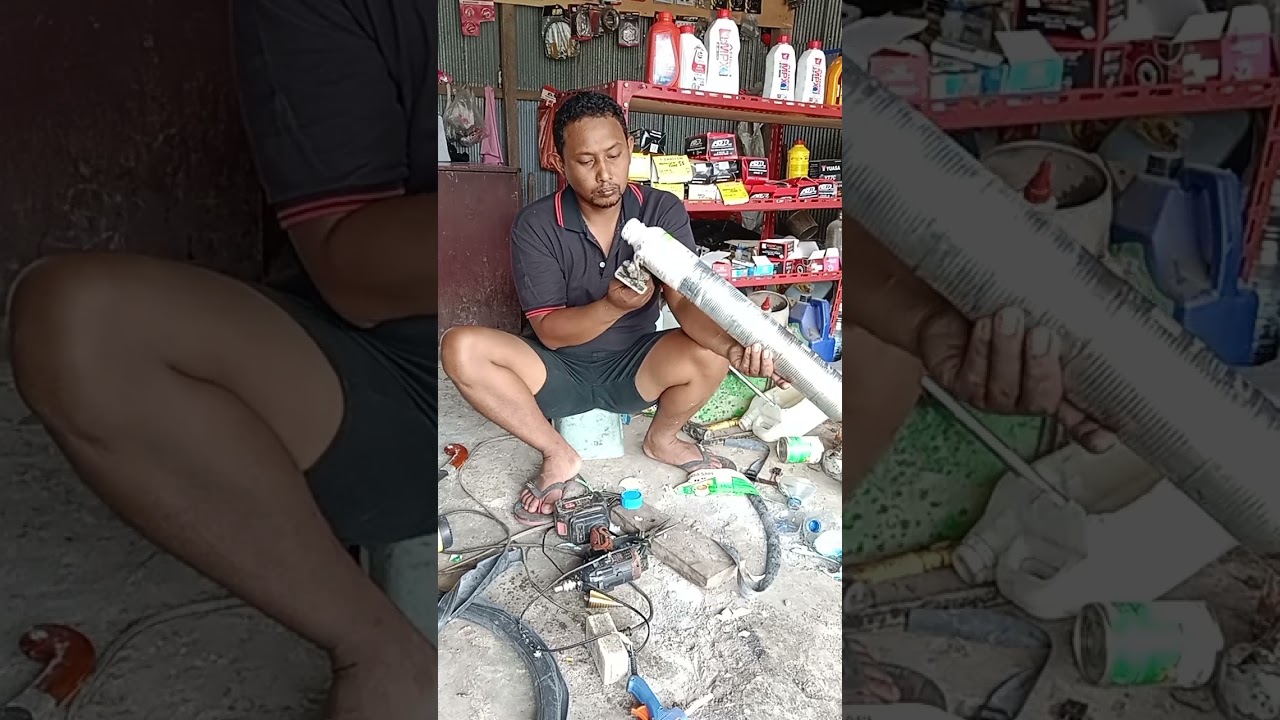 Pembuatan basoka(fappaleppo, loding) dengan barang2 bekas
