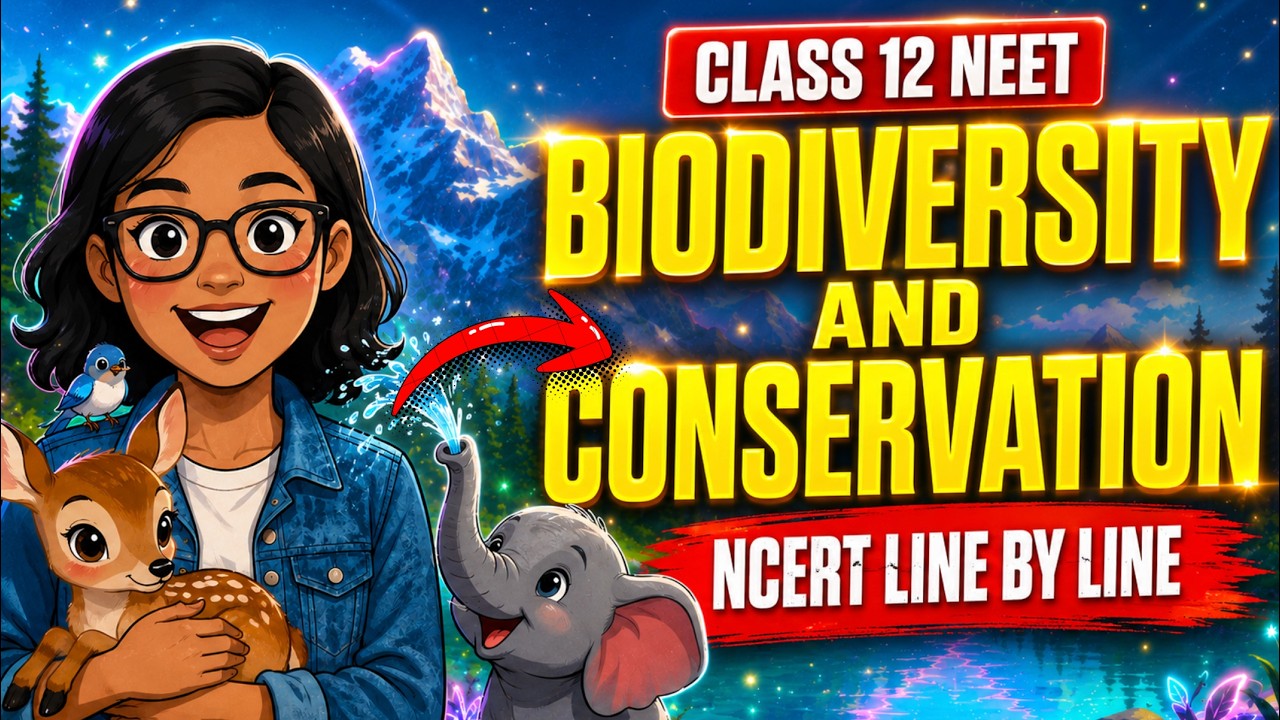 Biodiversity and Conservation Class 12 Biology in 1 Shot | NCERT Line by Line Explanation #neet