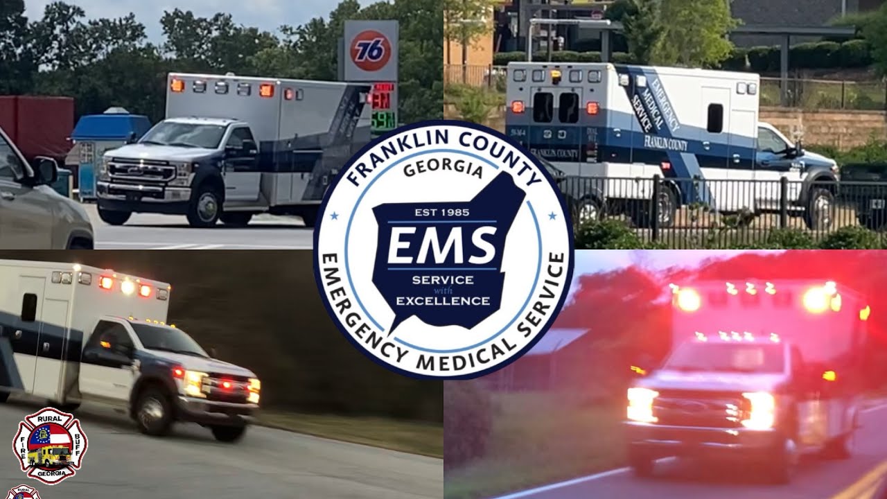 Franklin County EMS Responding Compilation Lights and Siren Code 3 Response