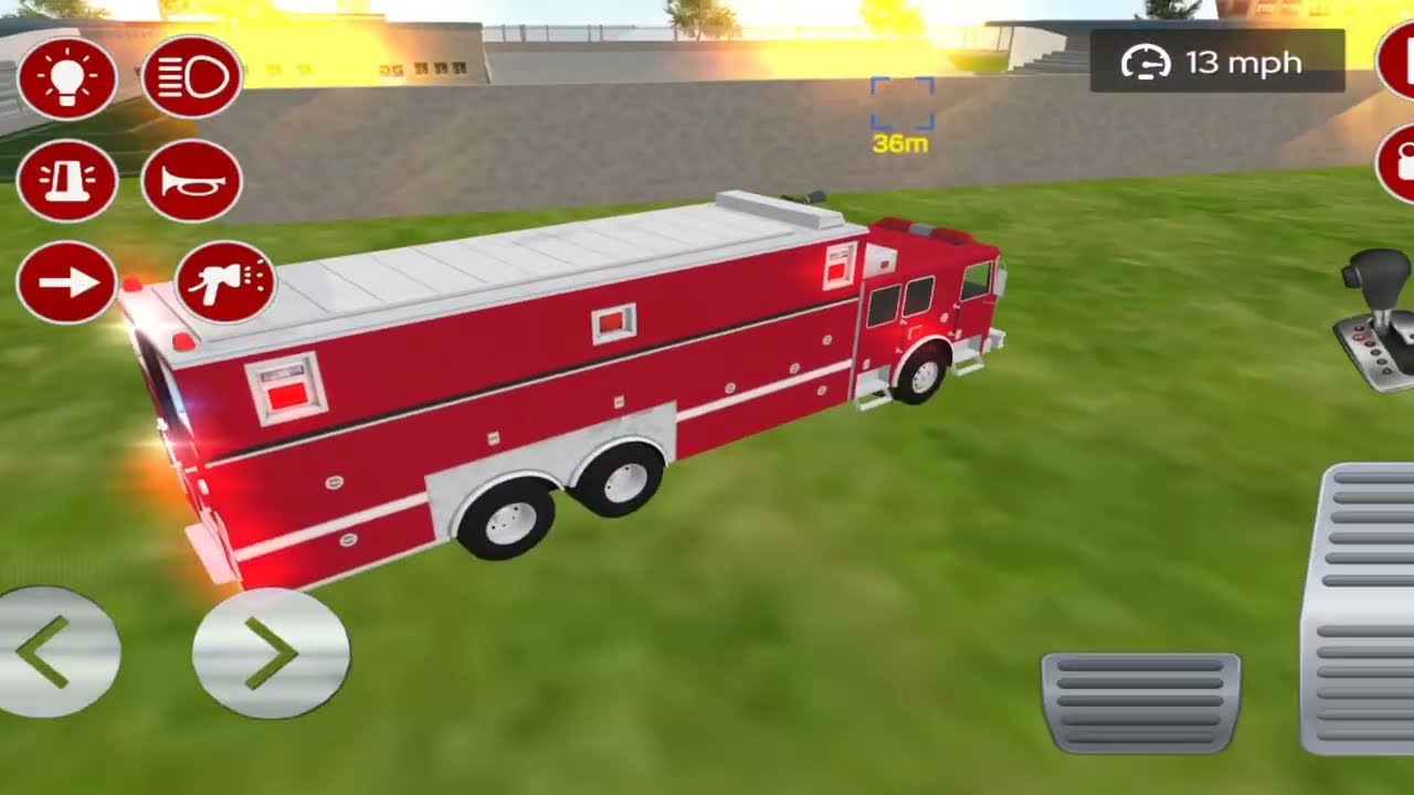 Emergency American Firefighters Truck Driving Game &ndash; City Fire Rescue Gameplay