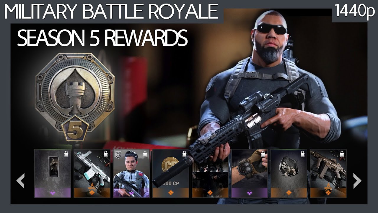 Call of Duty: Warzone Season 5 All Battle Pass Rewards (No commentary) 1440p