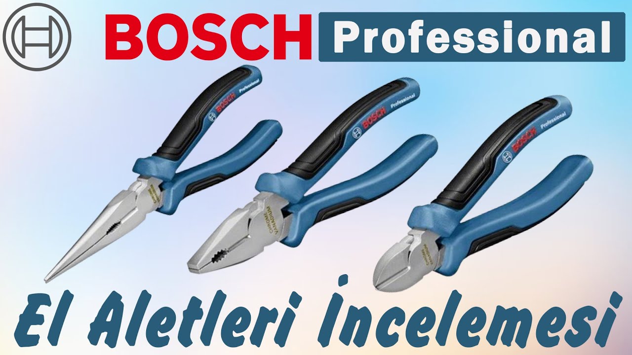 Bosch Professional Kargaburun, Yan Keski ve Kombine Pense Seti İncelemesi (1600A016BG)