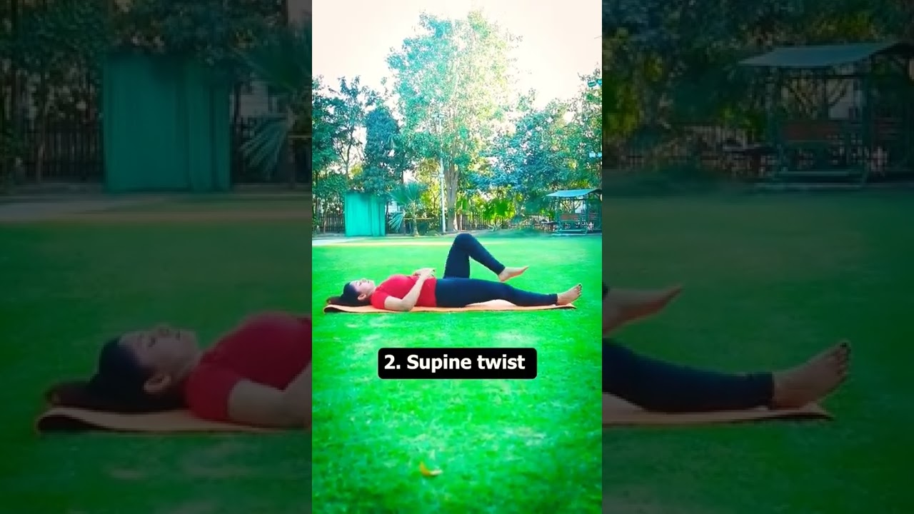 5 Best Exercises for Back Pain | #youtubeshorts #backpain | Shivangi Desai