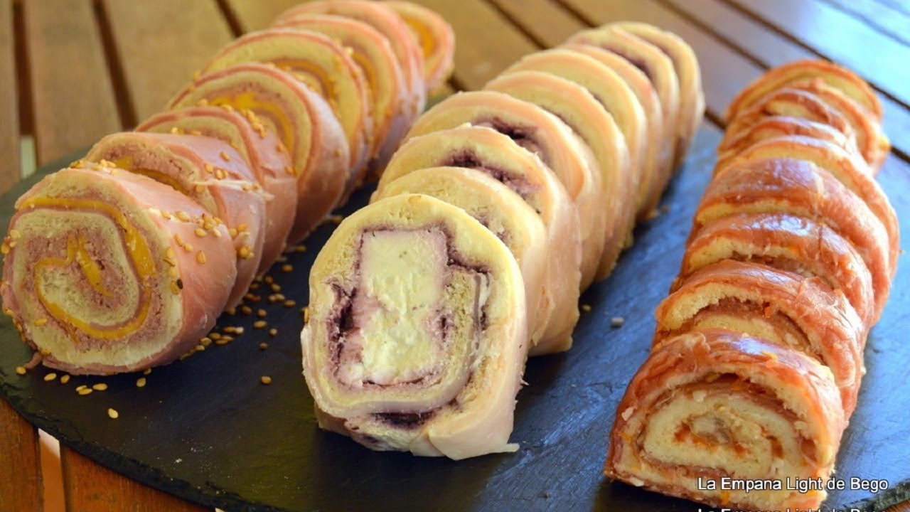 Rollitos de Canapés con Pan de molde  3 nuevas recetas