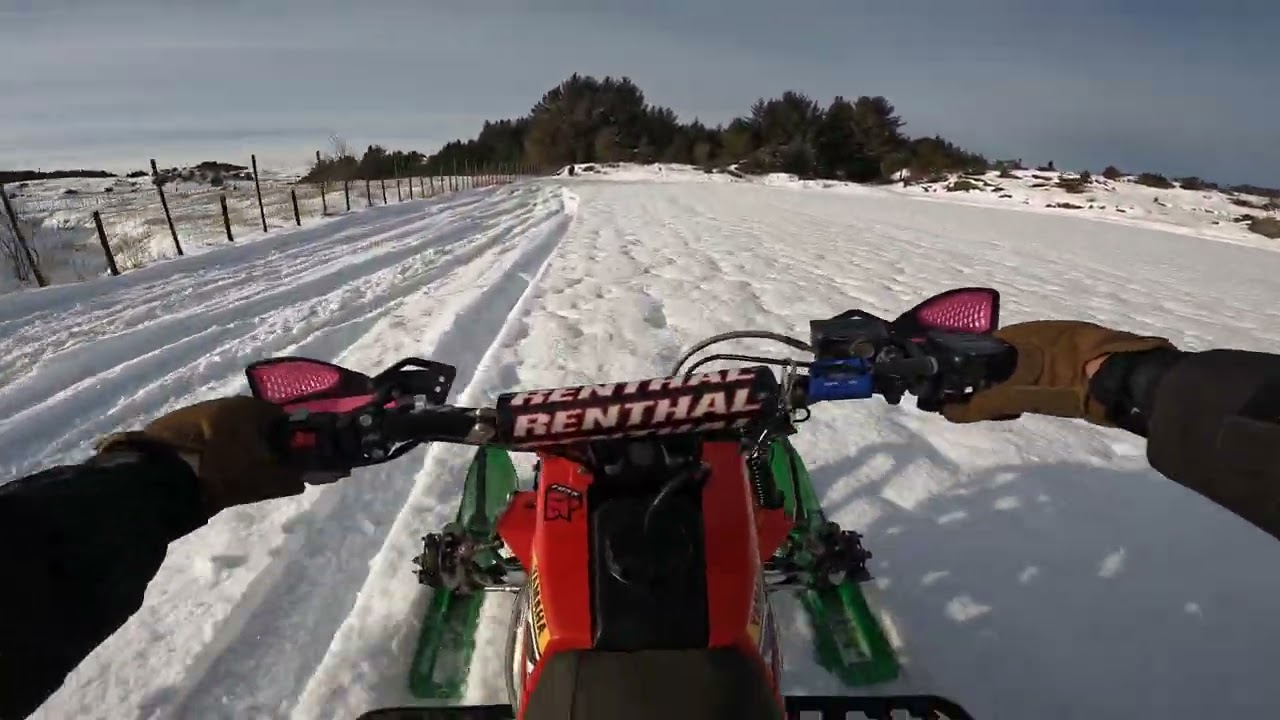 Yamaha banshee wintertesting