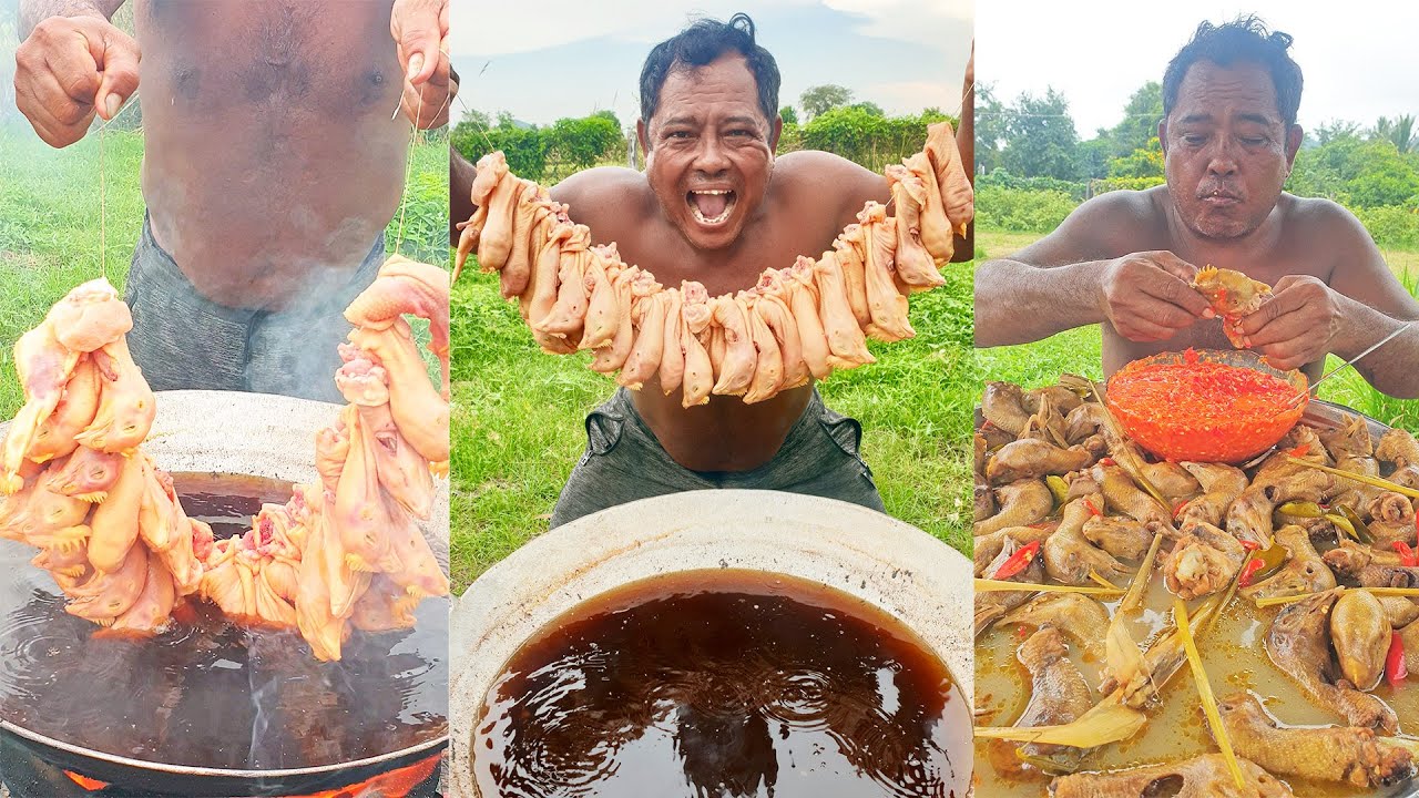 how to crispy chicken head with chili sauce recipe