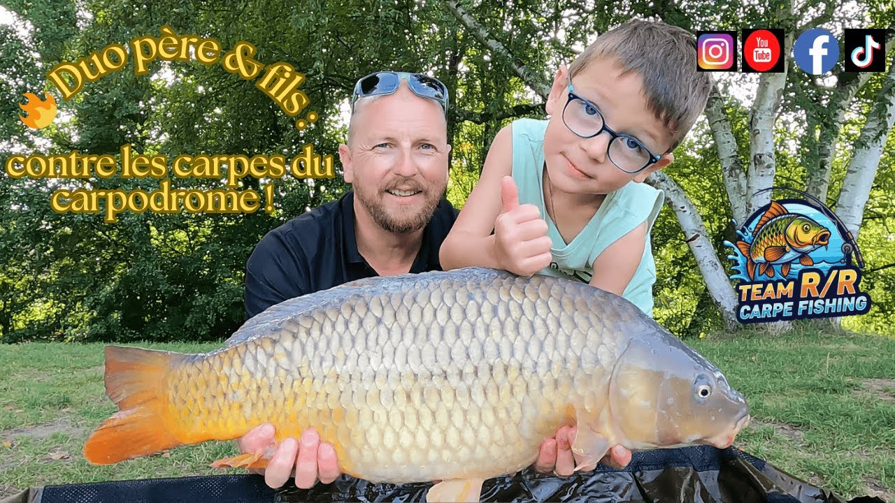 🔥 Duo p&egrave;re & fils : combat muscl&eacute; contre les carpes du carpodrome !